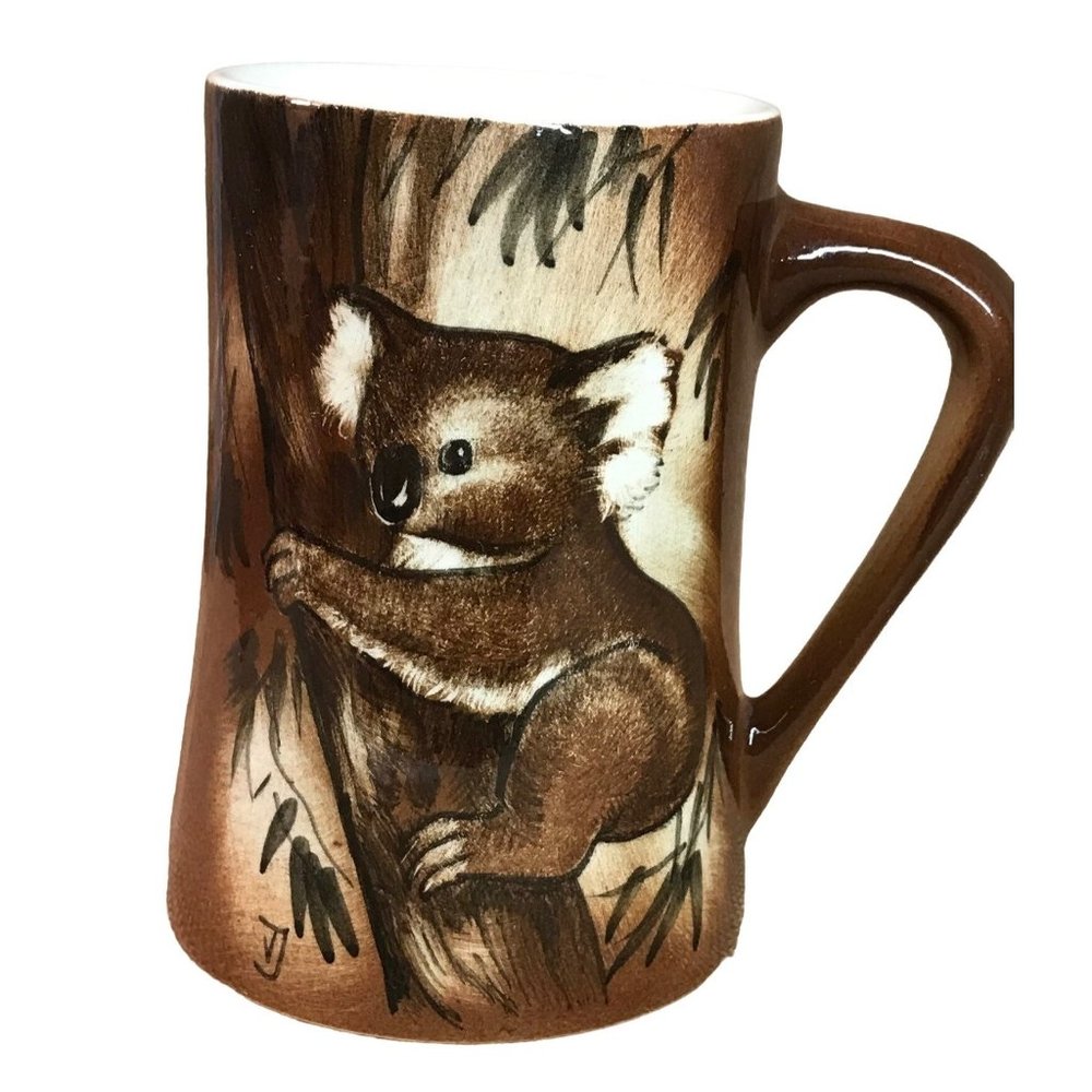 Studio Anna Australia Hand Painted Signed BEAUTIFUL RARE KOALA  Mug Mid Century